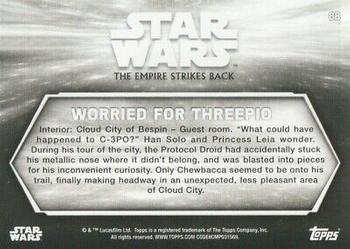 2019 Topps Star Wars Black & White: The Empire Strikes Back #88 Worried for Threepio Back