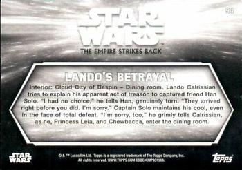 2019 Topps Star Wars Black & White: The Empire Strikes Back #94 Lando's Betrayal Back