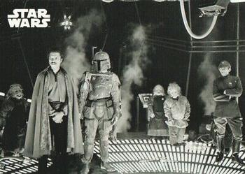 2019 Topps Star Wars Black & White: The Empire Strikes Back #99 Prepping the Carbon-Freeze Chamber Front