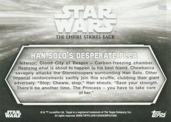 2019 Topps Star Wars Black & White: The Empire Strikes Back #102 Han Solo's Desperate Plea Back