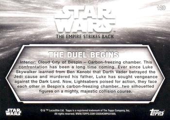 2019 Topps Star Wars Black & White: The Empire Strikes Back #120 The Duel Begins Back
