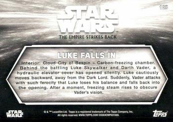 2019 Topps Star Wars Black & White: The Empire Strikes Back #125 Luke Falls in Back