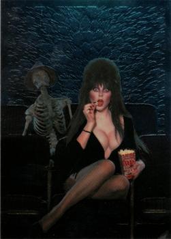 1996 Comic Images Elvira, Mistress of the Dark - Spook Show Chromium #C1 Elvira Front