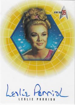 2001 Rittenhouse Star Trek 35th Anniversary HoloFEX - Autographs #A09 Leslie Parrish Front