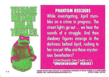 1990 Regina Teenage Mutant Ninja Turtles: The Movie #14 Phantom Rescuers Back