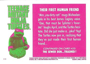 1990 Regina Teenage Mutant Ninja Turtles: The Movie #54 Their First Human Friend Back