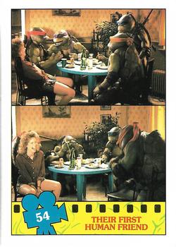 1990 Regina Teenage Mutant Ninja Turtles: The Movie #54 Their First Human Friend Front