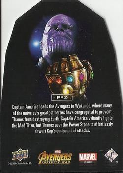 2018 Upper Deck Marvel Avengers Infinity War - Infinity Stones Power Die Cut #PP2 Steve Rogers Back