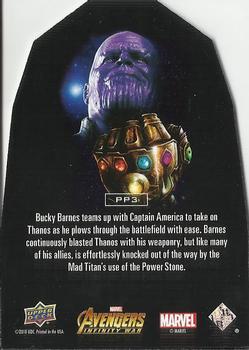 2018 Upper Deck Marvel Avengers Infinity War - Infinity Stones Power Die Cut #PP3 Bucky Barnes Back