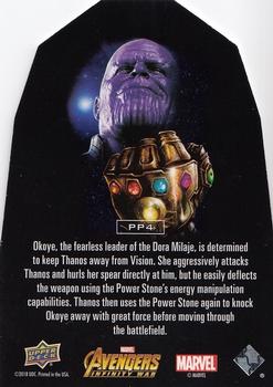 2018 Upper Deck Marvel Avengers Infinity War - Infinity Stones Power Die Cut #PP4 Okoye Back