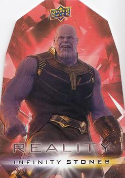 2018 Upper Deck Marvel Avengers Infinity War - Infinity Stones Reality Die Cut #RR7 Thanos Front