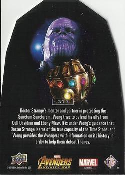 2018 Upper Deck Marvel Avengers Infinity War - Infinity Stones Time Die Cut #GT3 Wong Back