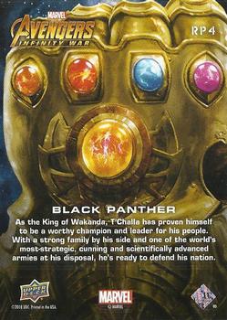 2018 Upper Deck Marvel Avengers Infinity War - Remarkable People #RP4 Black Panther Back