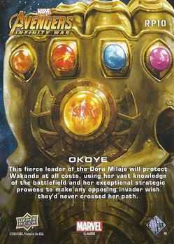 2018 Upper Deck Marvel Avengers Infinity War - Remarkable People #RP10 Okoye Back