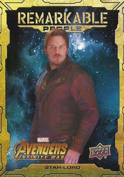 2018 Upper Deck Marvel Avengers Infinity War - Remarkable People #RP14 Star-Lord Front