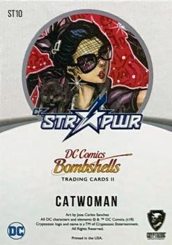 2018 Cryptozoic DC Bombshells Series 2 - STR PWR Silver #ST10 Catwoman Back