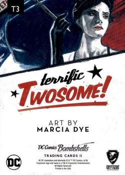 2018 Cryptozoic DC Bombshells Series 2 - Terrific Twosome #T3 Catwoman / Batman Back