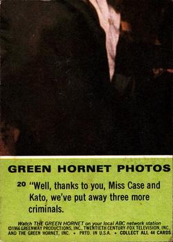 1966 Donruss The Green Hornet #20 