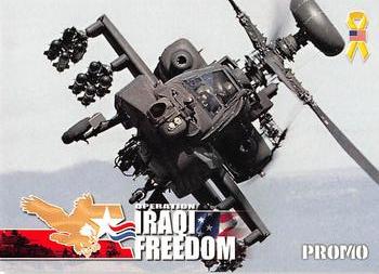 2003 Limited Treasures Operation Iraqi Freedom Promos #P2 AH-64 Apache Front