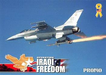 2003 Limited Treasures Operation Iraqi Freedom Promos #P3 F16 Fighting Falcon Front