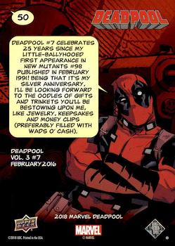 2019 Upper Deck Marvel Deadpool #50 I Can Explain! Back