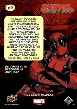 2019 Upper Deck Marvel Deadpool #60 Who's Next? Back