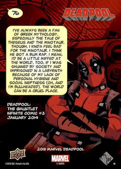 2019 Upper Deck Marvel Deadpool #76 Have It Your Way Back