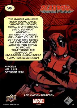 2019 Upper Deck Marvel Deadpool #99 Paycheck Back