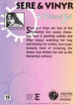1996 Dynamic Entertainment Creators Alternate Universe #15 Sere & Vinyr Back