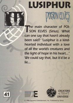 1996 Dynamic Entertainment Creators Alternate Universe #41 Lusiphur Back