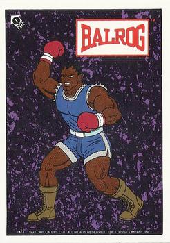 1993 Topps Street Fighter II - Stickers #1 Balrog Front