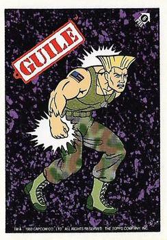 1993 Topps Street Fighter II - Stickers #6 Guile Front