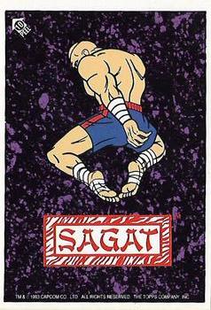 1993 Topps Street Fighter II - Stickers #10 Sagat Front