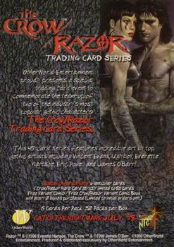 1998 The Crow / Razor #NNO The Crow / Razor Back
