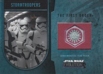 2016 Topps Star Wars Evolution - Commemorative Flag Patch #NNO Stormtroopers Front