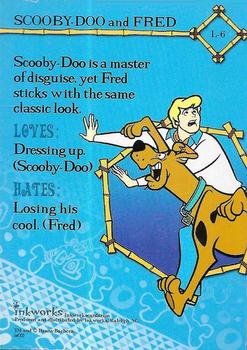 2002 Inkworks Scooby-Doo Movie - Lenticular Cards #L-6 Scooby Doo and Fred Back