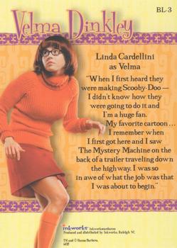 2002 Inkworks Scooby-Doo Movie - Box / Case Loaders #BL-3 Velma Dinkley Back