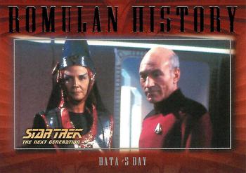 2002 Rittenhouse Star Trek: Nemesis - Romulan History #R8 Data's Day Front