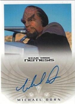 2002 Rittenhouse Star Trek: Nemesis - Nemesis Autographs #NA1 Michael Dorn Front