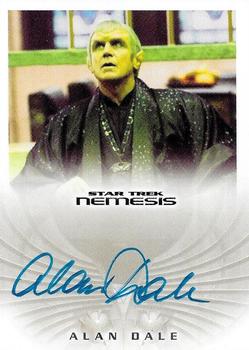 2002 Rittenhouse Star Trek: Nemesis - Nemesis Autographs #NA8 Alan Dale Front