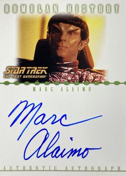 2002 Rittenhouse Star Trek: Nemesis - Romulan History Autographs #RA13 Marc Alaimo Front
