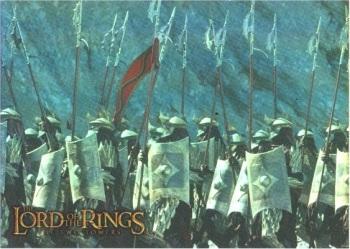 2002 Topps Lord of the Rings: The Two Towers - Prismatic Foil #2 Battle line Front
