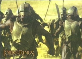 2002 Topps Lord of the Rings: The Two Towers - Prismatic Foil #7 Uruk-Hai on the March Front