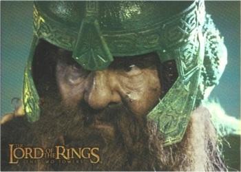 2002 Topps Lord of the Rings: The Two Towers - Prismatic Foil #8 Gimli Front
