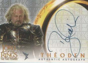 2002 Topps Lord of the Rings: The Two Towers - Autographs #NNO Bernard Hill Front