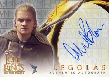 2002 Topps Lord of the Rings: The Two Towers - Autographs #NNO Orlando Bloom Front