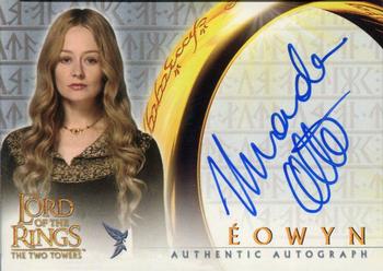 2002 Topps Lord of the Rings: The Two Towers - Autographs #NNO Miranda Otto Front