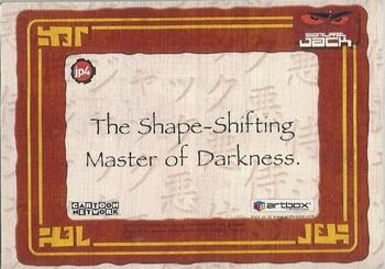 2002 ArtBox Samurai Jack - Japanese Chrome #JP4 Aku: The Shape-Shifting Master of Darkness. Back