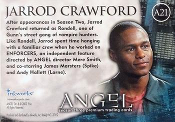 2002 Inkworks Angel Season 3 - Autographs #A21 Jarrod Crawford Back