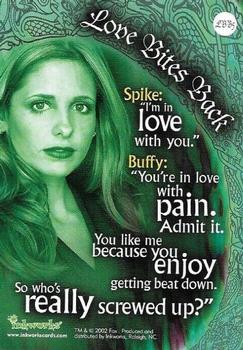 2002 Inkworks Buffy the Vampire Slayer Season 6 - Love Bites Back #LBB5 Spike Back
